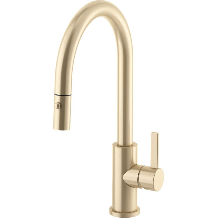 California Faucets Coto Pull-Down Kitchen Faucet with Button Sprayer