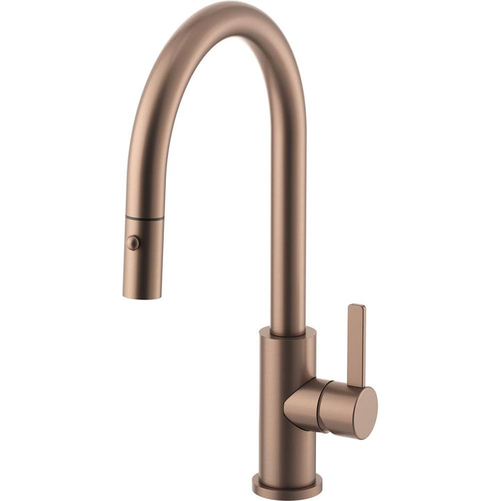 California Faucets Coto Pull-Down Kitchen Faucet with Button Sprayer