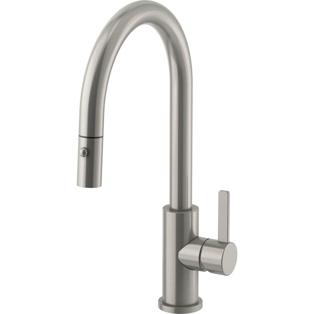 California Faucets Coto Pull-Down Kitchen Faucet with Button Sprayer