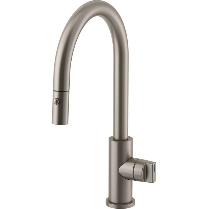 California Faucets Coto Pull-Down Kitchen Faucet with Button Sprayer