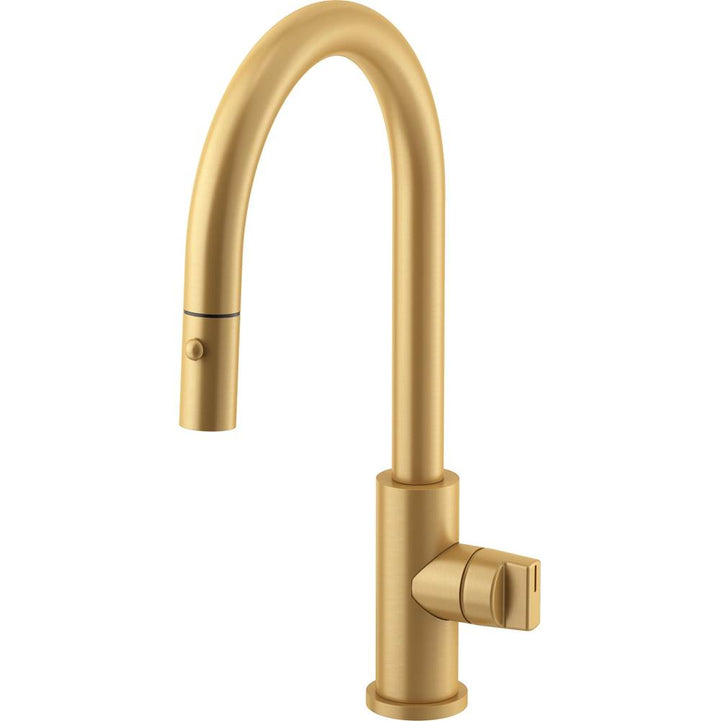 California Faucets Coto Pull-Down Kitchen Faucet with Button Sprayer