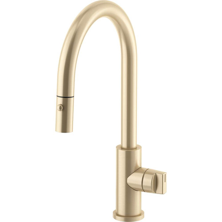 California Faucets Coto Pull-Down Kitchen Faucet with Button Sprayer