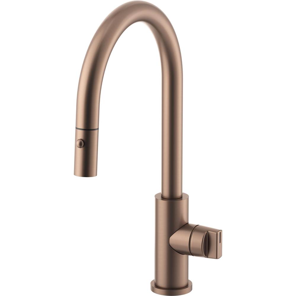 California Faucets Coto Pull-Down Kitchen Faucet with Button Sprayer