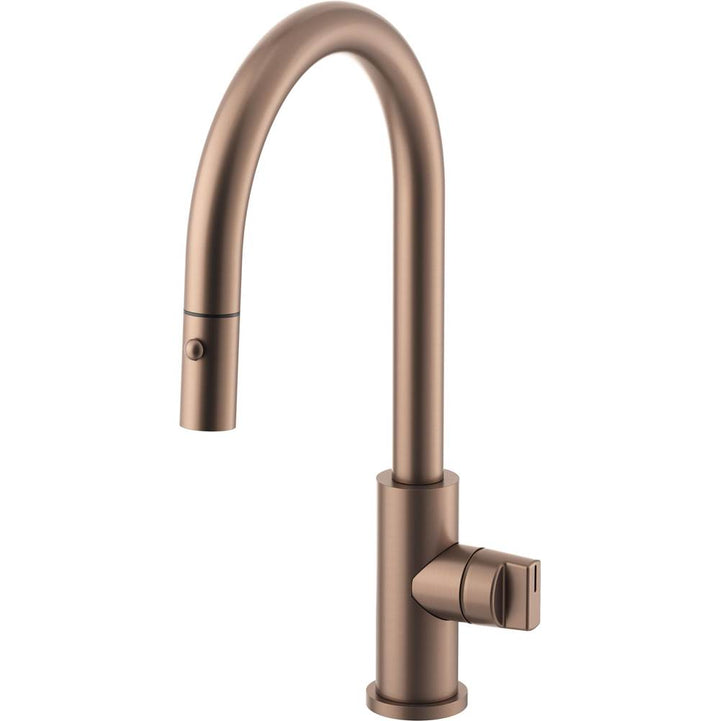 California Faucets Coto Pull-Down Kitchen Faucet with Button Sprayer