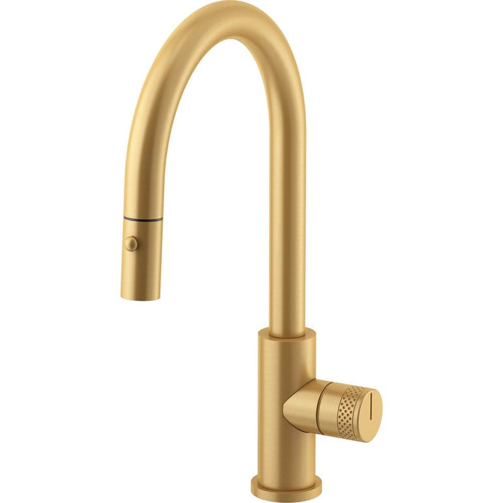 California Faucets Coto Pull-Down Kitchen Faucet with Button Sprayer