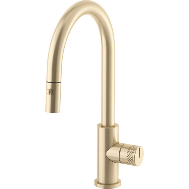 California Faucets Coto Pull-Down Kitchen Faucet with Button Sprayer