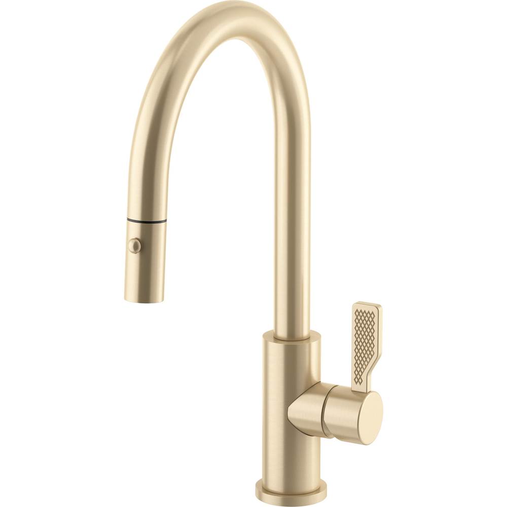 California Faucets Coto Pull-Down Kitchen Faucet with Button Sprayer