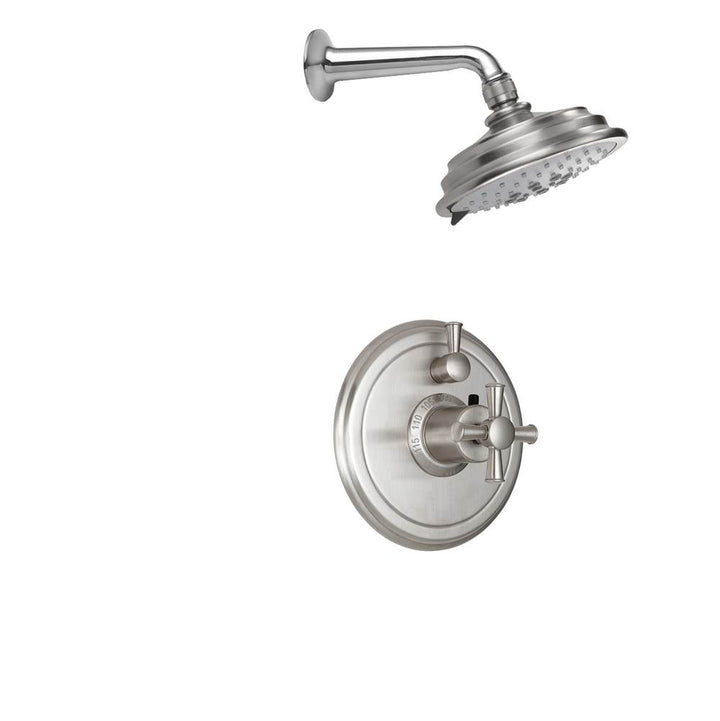 California Faucets StyleTherm 1/2" Thermostatic Shower System with Single Showerhead