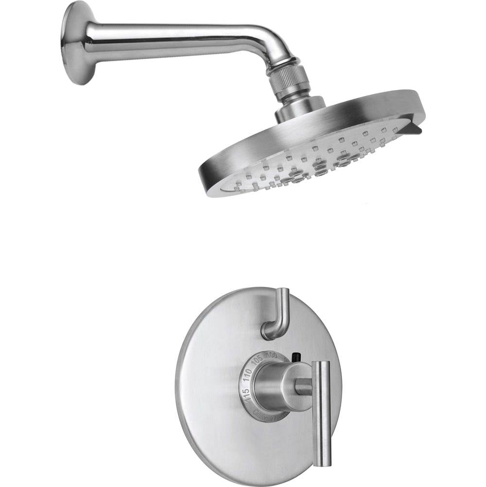 California Faucets StyleTherm 1/2" Thermostatic Shower System with Single Showerhead