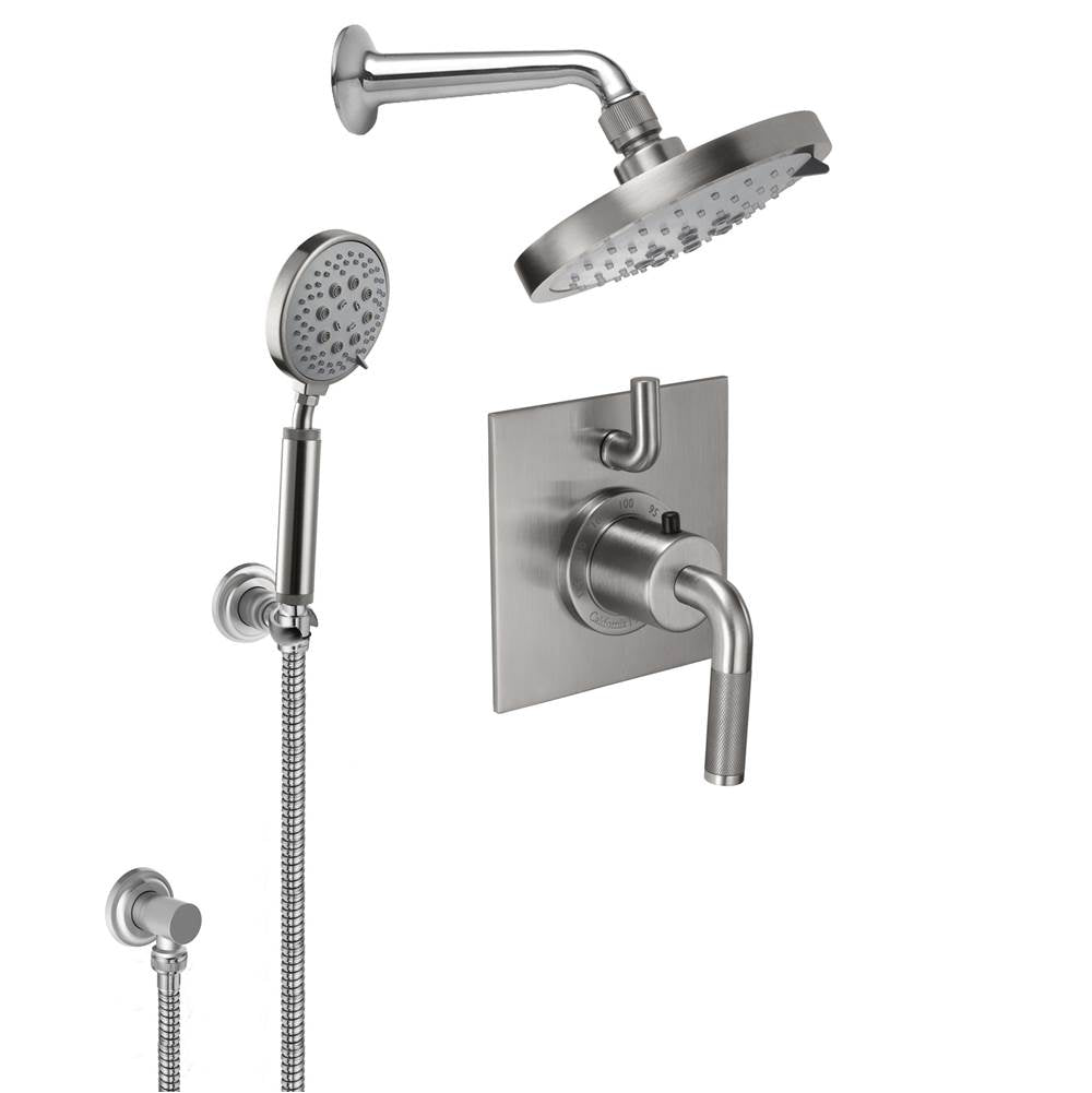 California Faucets StyleTherm 1/2" Thermostatic Shower System with Showerhead and Handshower on Hook