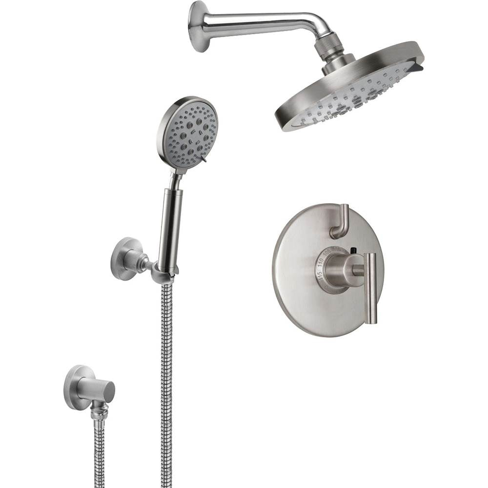 California Faucets StyleTherm 1/2" Thermostatic Shower System with Showerhead and Handshower on Hook