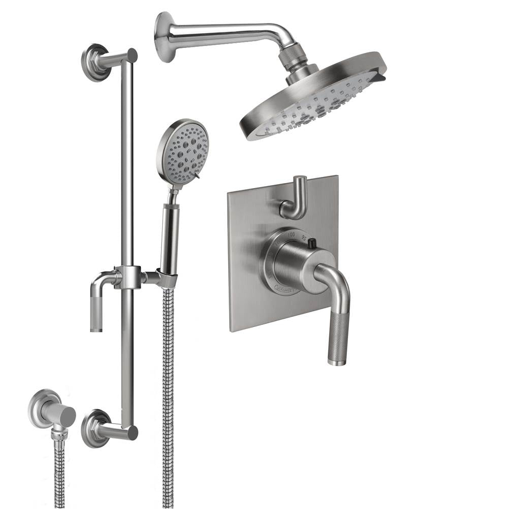 California Faucets StyleTherm 1/2" Thermostatic Shower System with Handshower Slide Bar