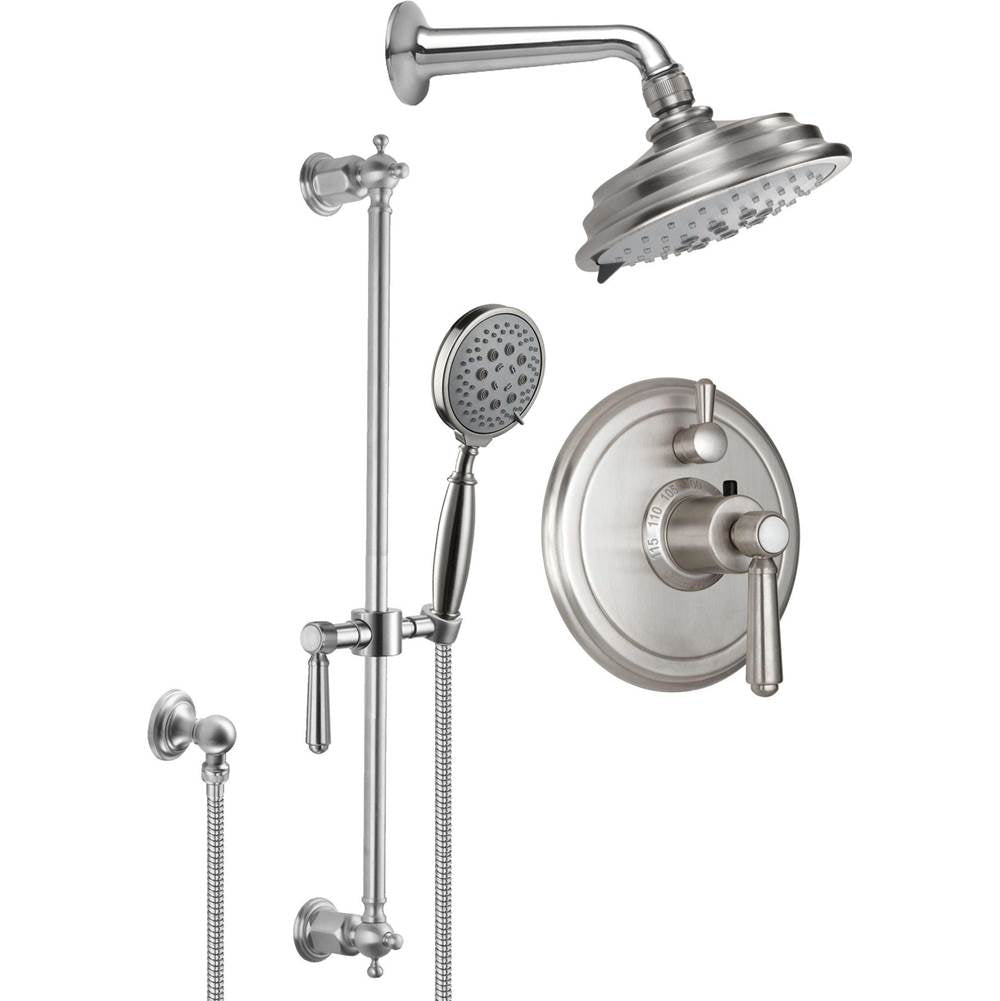 California Faucets StyleTherm 1/2" Thermostatic Shower System with Handshower Slide Bar