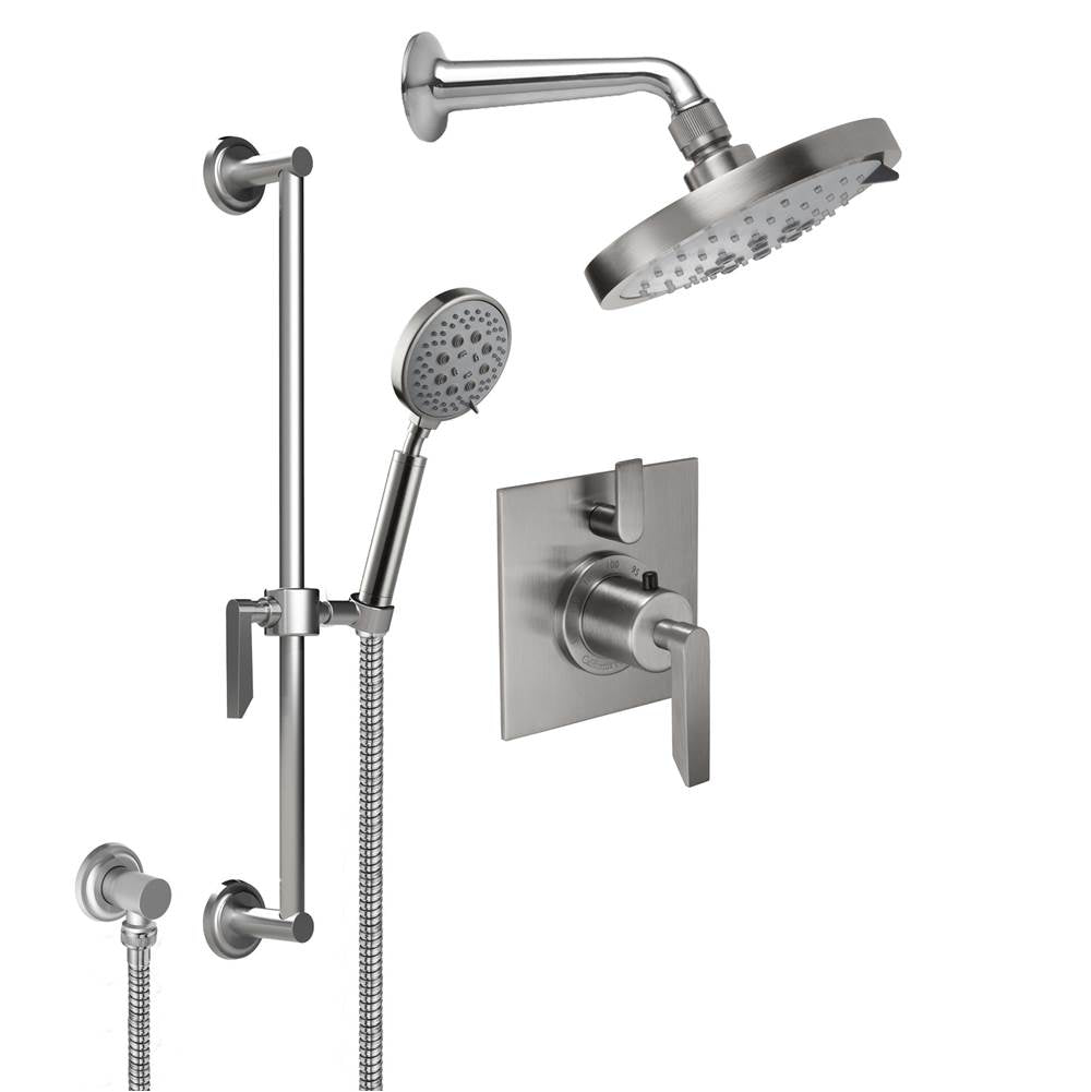 California Faucets StyleTherm 1/2" Thermostatic Shower System with Handshower Slide Bar