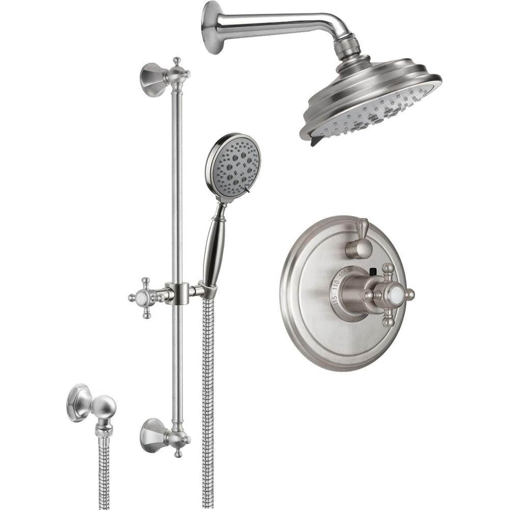 California Faucets StyleTherm 1/2" Thermostatic Shower System with Handshower Slide Bar