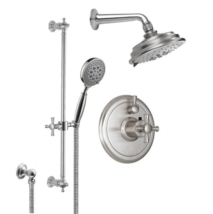 California Faucets StyleTherm 1/2" Thermostatic Shower System with Handshower Slide Bar