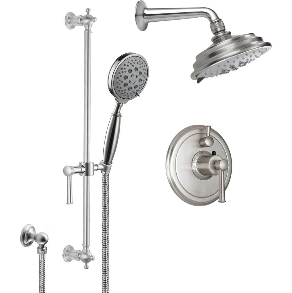 California Faucets StyleTherm 1/2" Thermostatic Shower System with Handshower Slide Bar