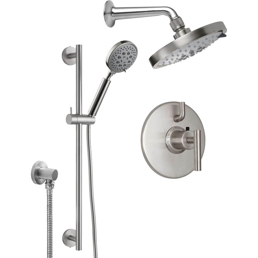 California Faucets StyleTherm 1/2" Thermostatic Shower System with Handshower Slide Bar