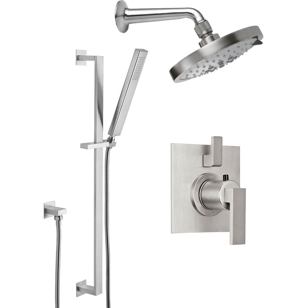 California Faucets StyleTherm 1/2" Thermostatic Shower System with Handshower Slide Bar
