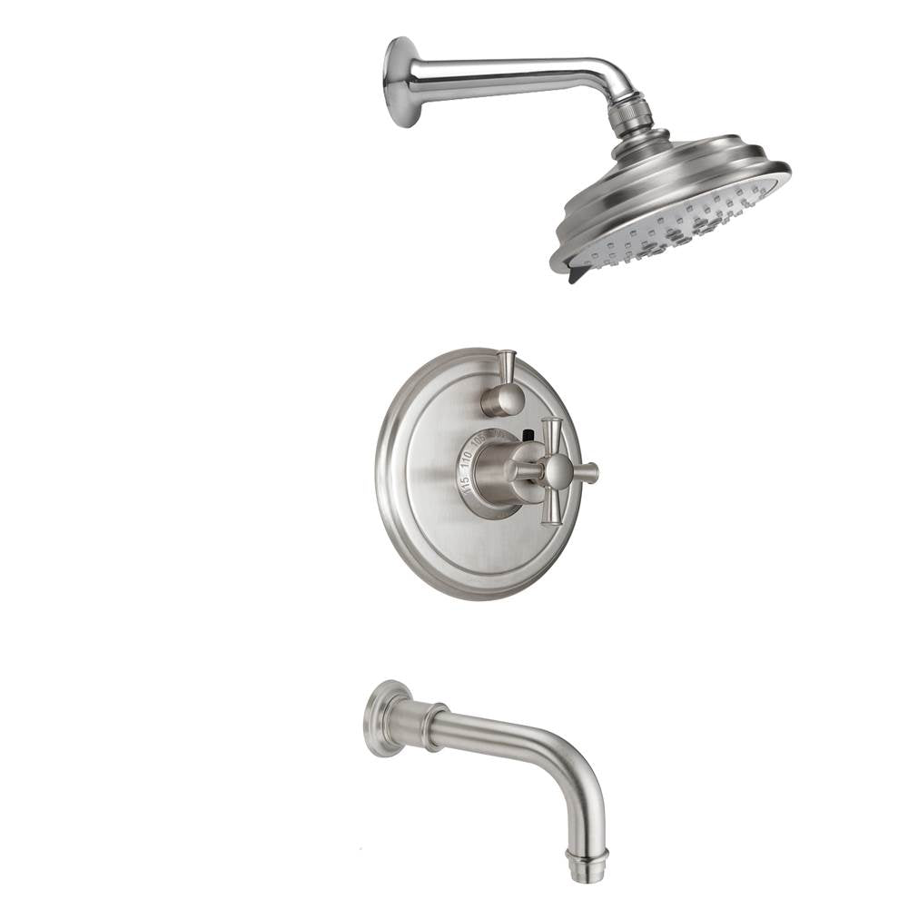 California Faucets StyleTherm 1/2" Thermostatic Shower System with Showerhead and Tub Spout