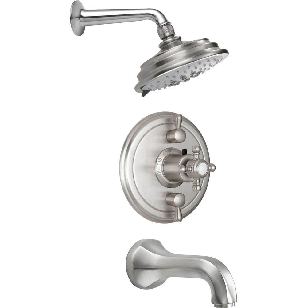 California Faucets StyleTherm 1/2" Thermostatic Shower System with Showerhead and Tub Spout
