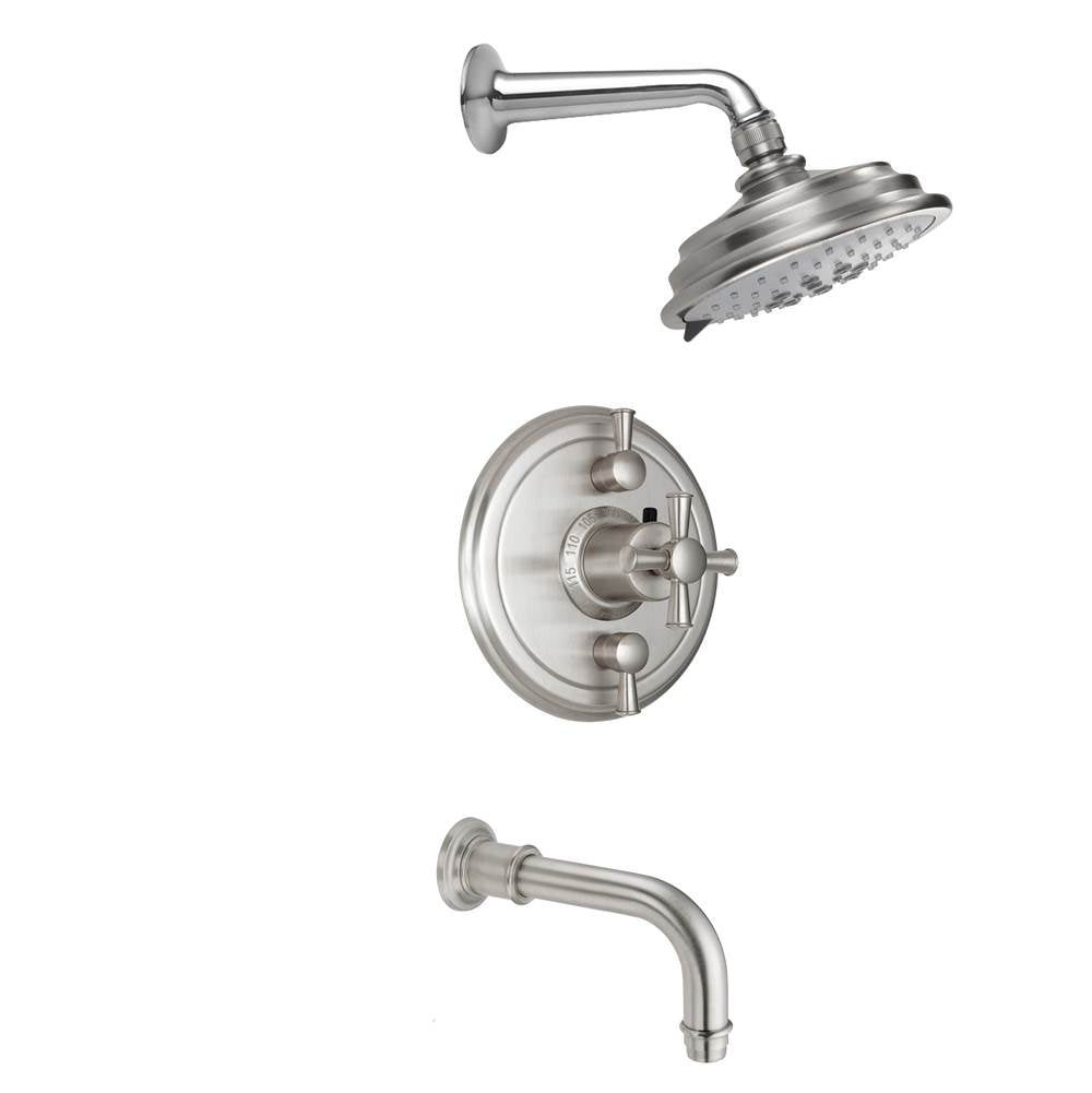 California Faucets StyleTherm 1/2" Thermostatic Shower System with Showerhead and Tub Spout