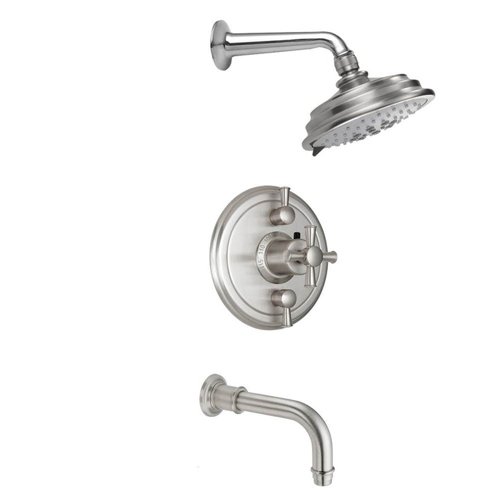 California Faucets StyleTherm 1/2" Thermostatic Shower System with Showerhead and Tub Spout