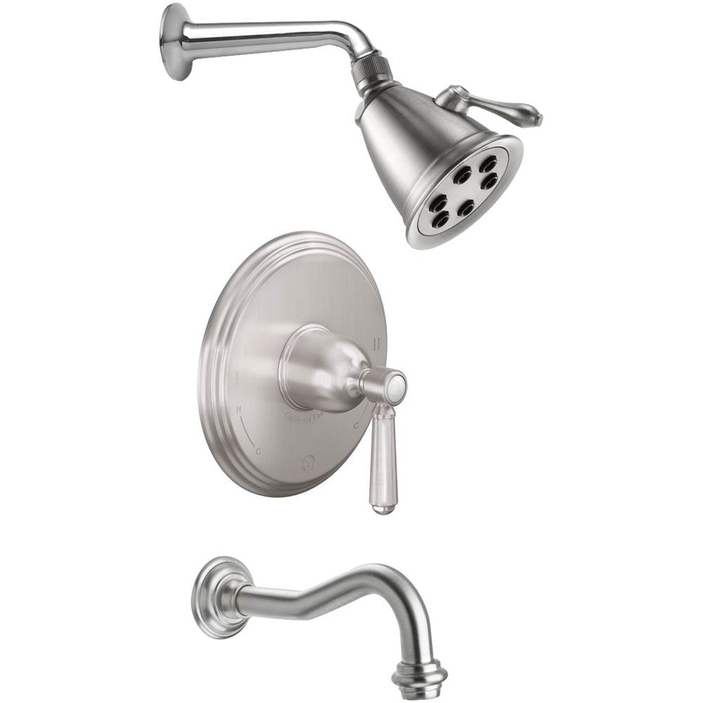 California Faucets Pressure Balance Shower System with Single Showerhead and Tub Spout