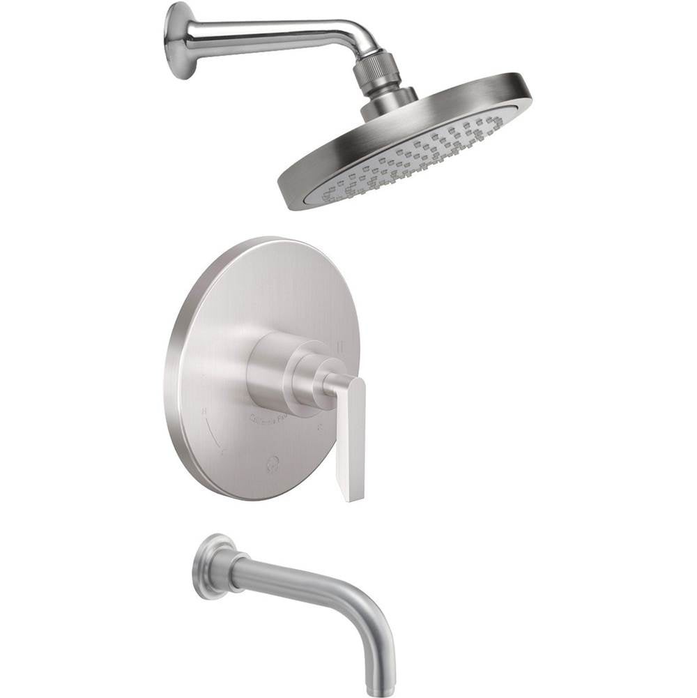 California Faucets Pressure Balance Shower System with Single Showerhead and Tub Spout