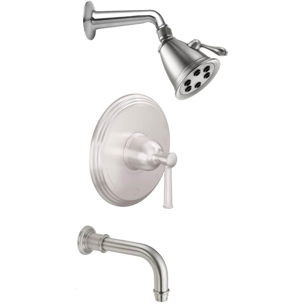 California Faucets Pressure Balance Shower System with Single Showerhead and Tub Spout