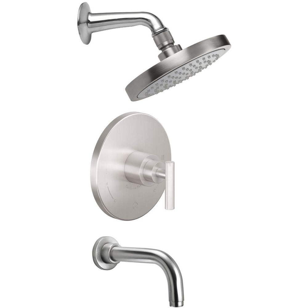 California Faucets Pressure Balance Shower System with Single Showerhead and Tub Spout