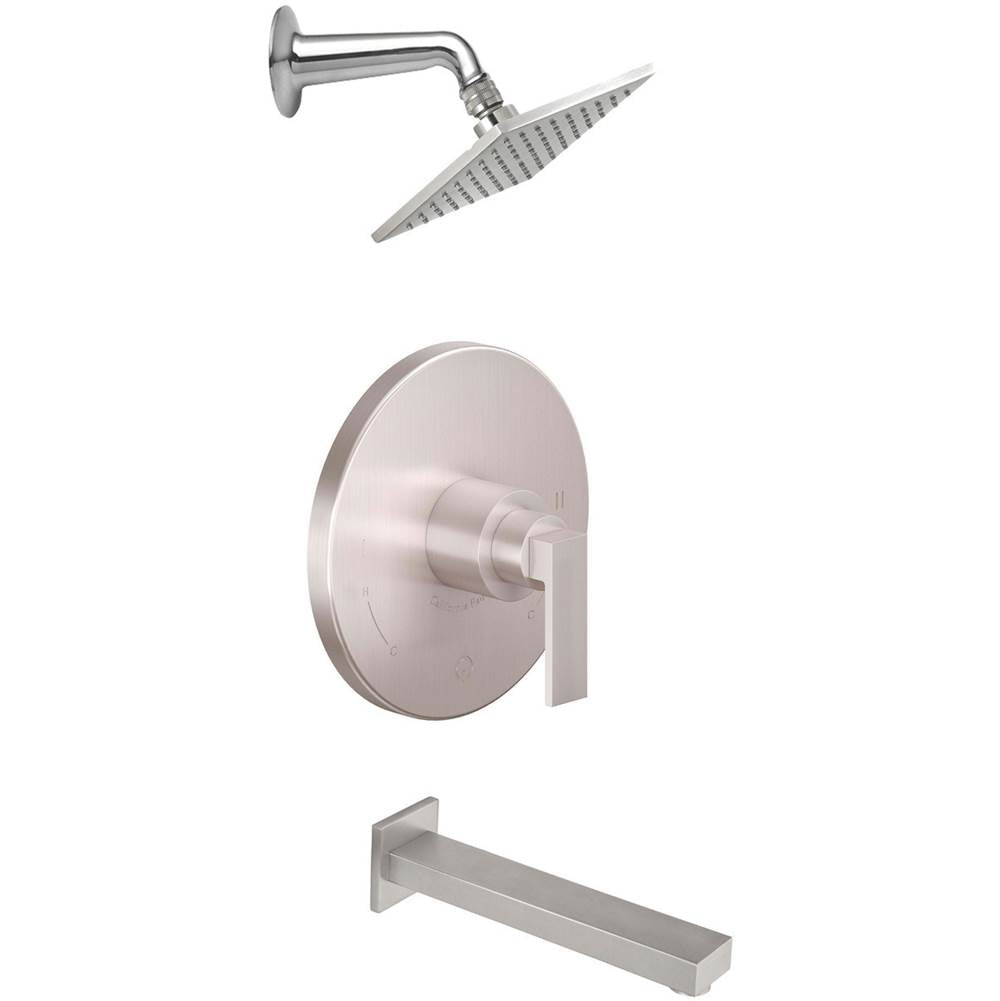 California Faucets Pressure Balance Shower System with Single Showerhead and Tub Spout