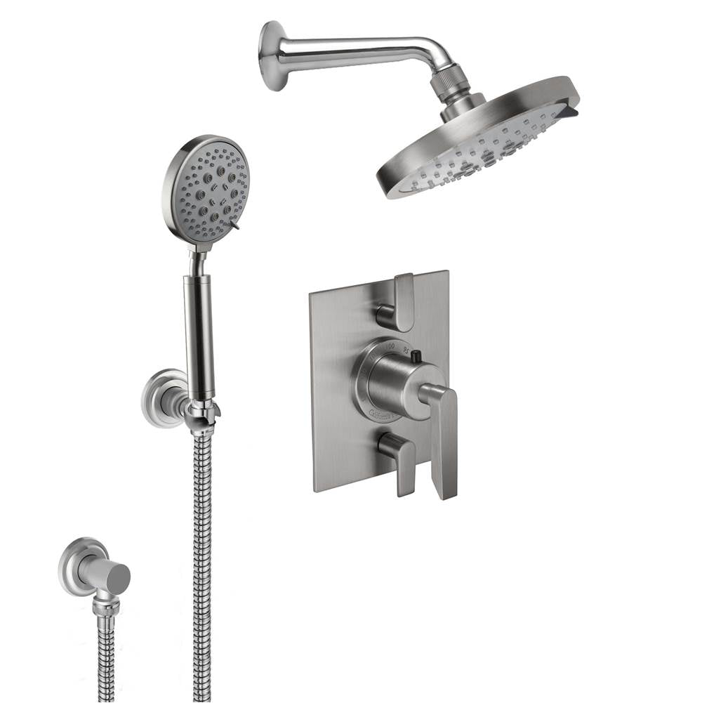 California Faucets StyleTherm 1/2" Thermostatic Shower System with Showerhead and Handshower
