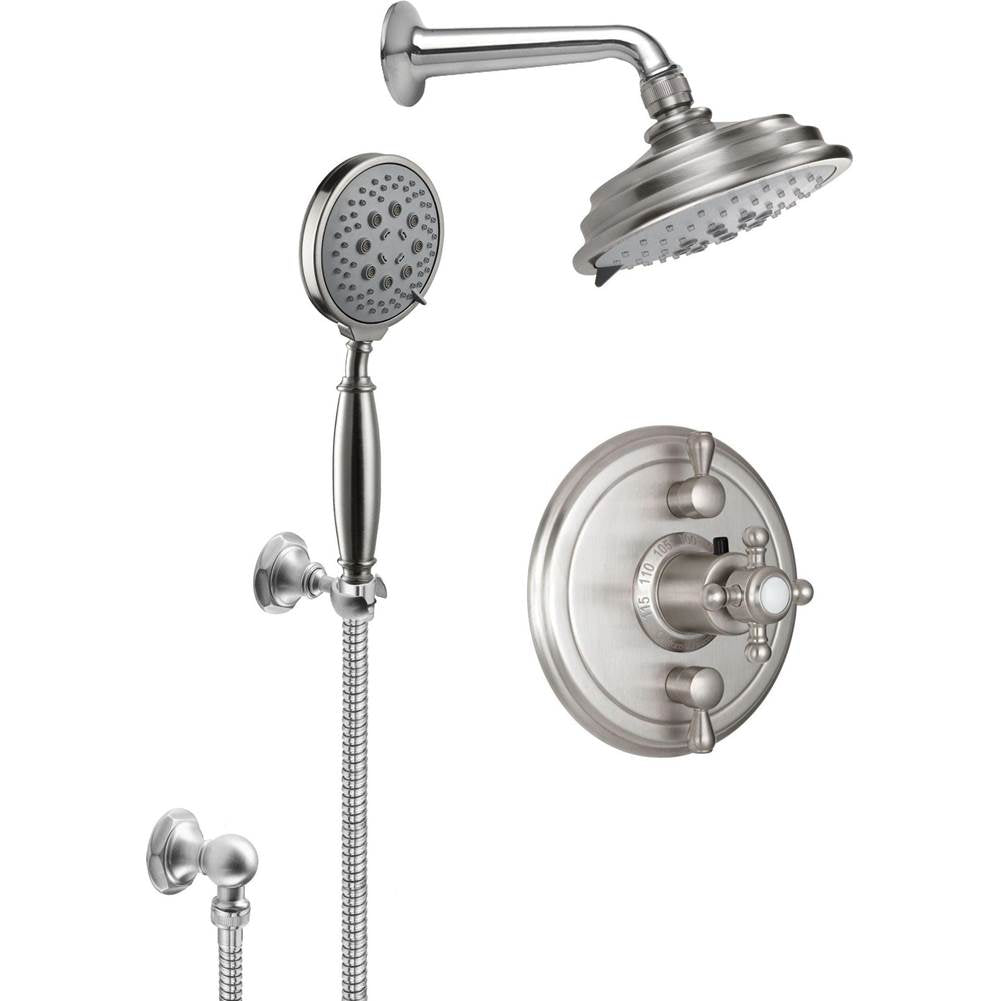 California Faucets StyleTherm 1/2" Thermostatic Shower System with Showerhead and Handshower