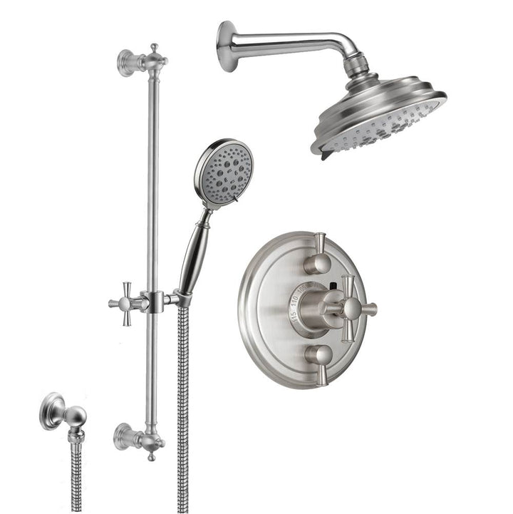 California Faucets StyleTherm 1/2" Thermostatic Shower System with Showerhead and Handshower
