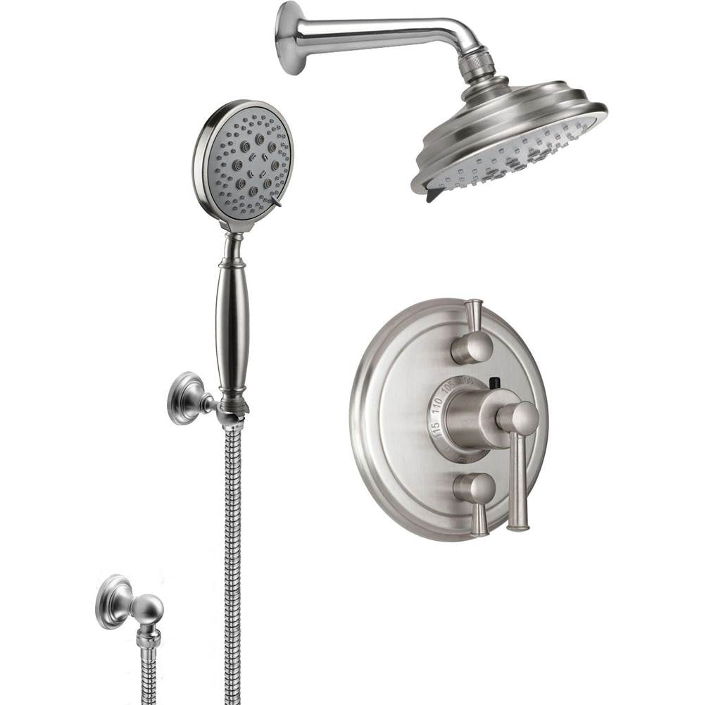 California Faucets StyleTherm 1/2" Thermostatic Shower System with Showerhead and Handshower