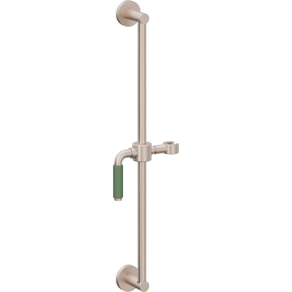 California Faucets Wall Mounted Slide Bar Round Base