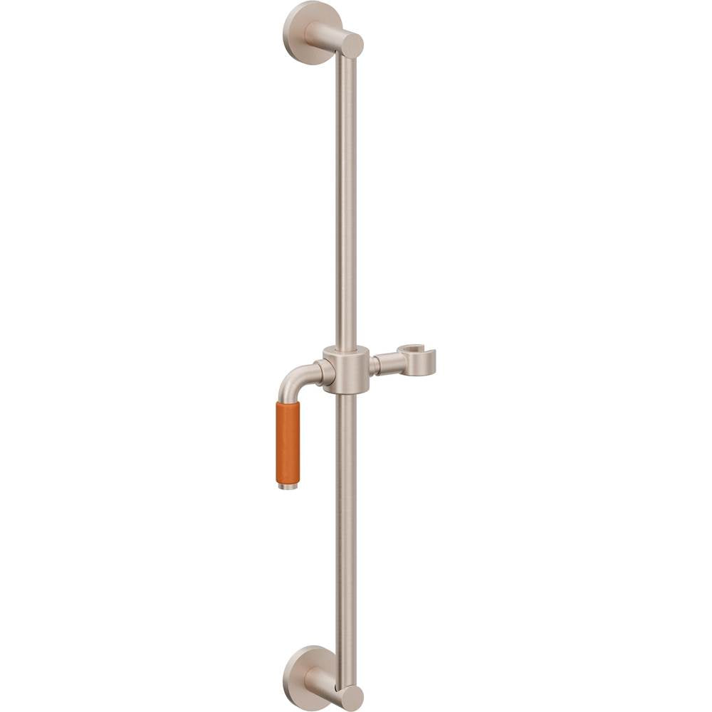 California Faucets Wall Mounted Slide Bar Round Base