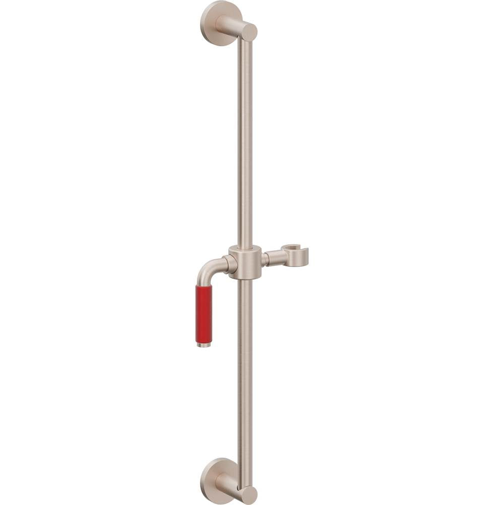 California Faucets Wall Mounted Slide Bar Round Base