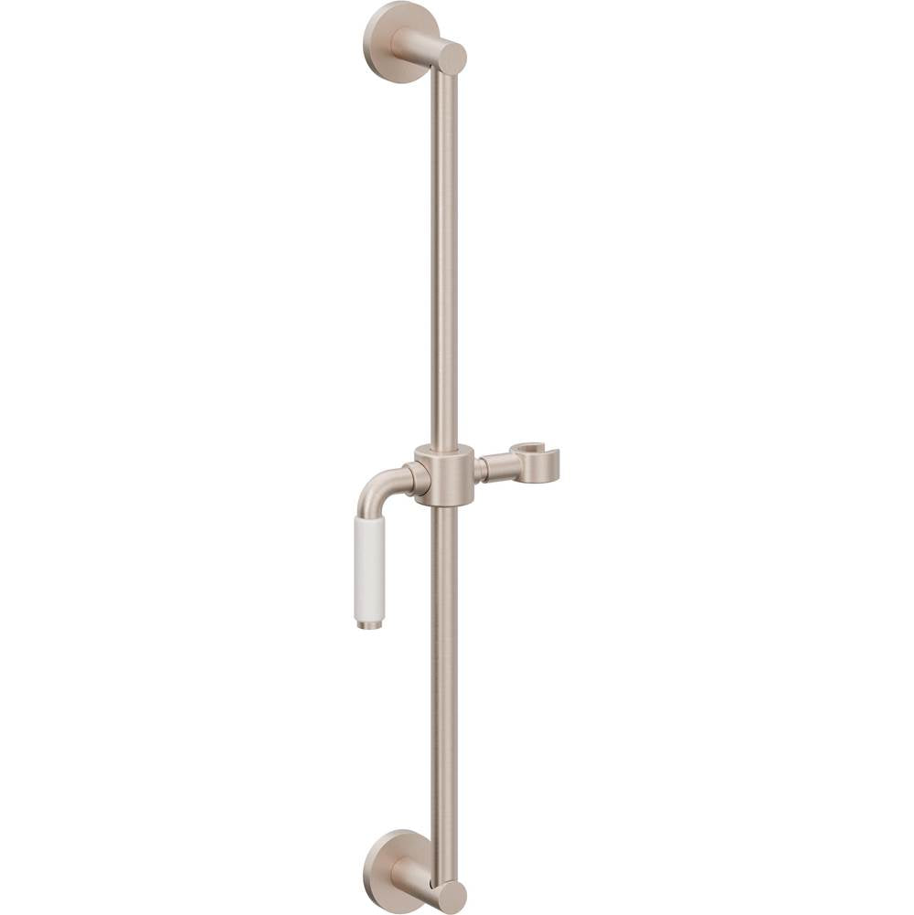 California Faucets Wall Mounted Slide Bar Round Base