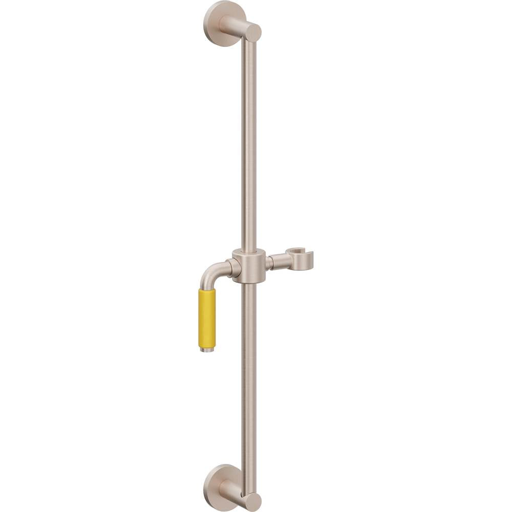 California Faucets Wall Mounted Slide Bar Round Base