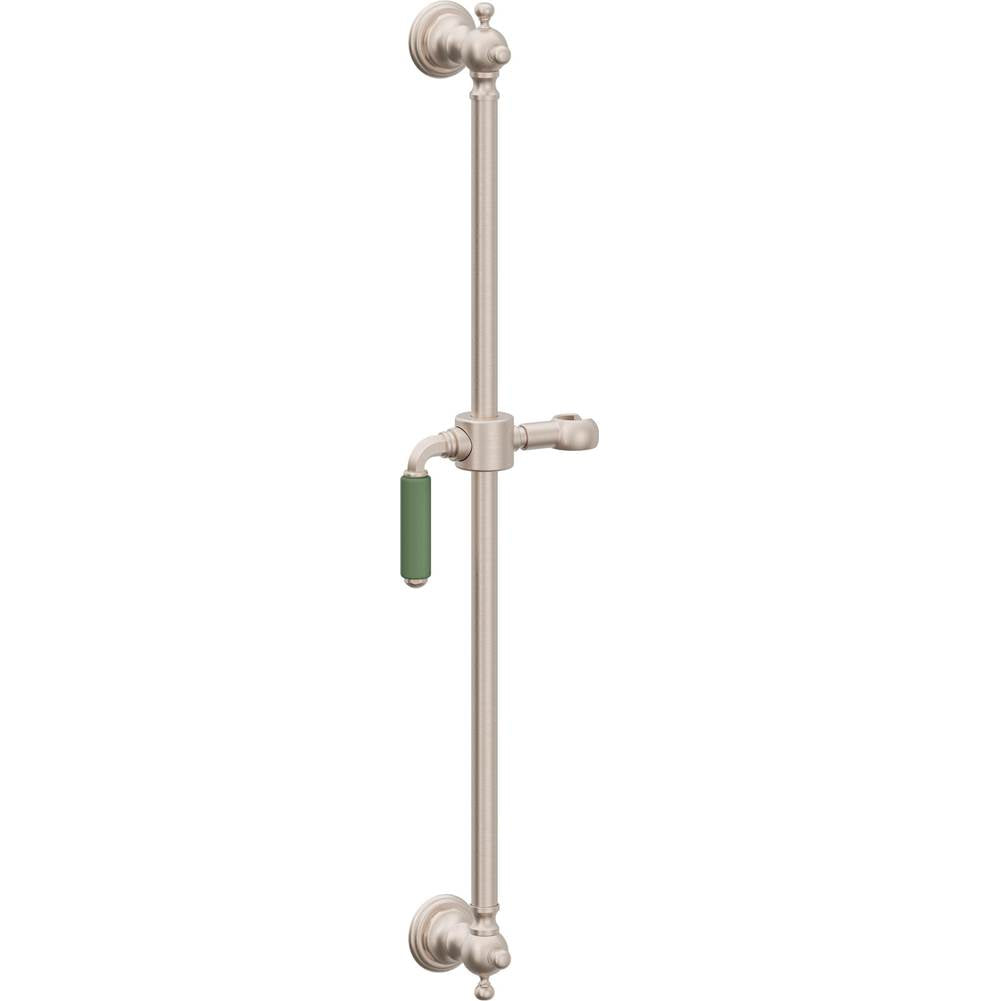 California Faucets Wall Mounted Slide Bar Line Base