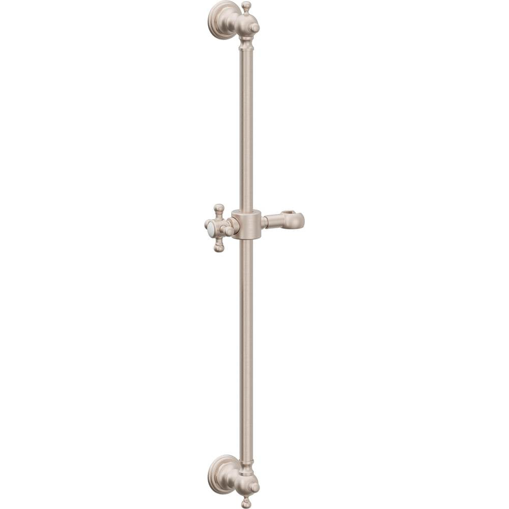 California Faucets Wall Mounted Slide Bar Line Base