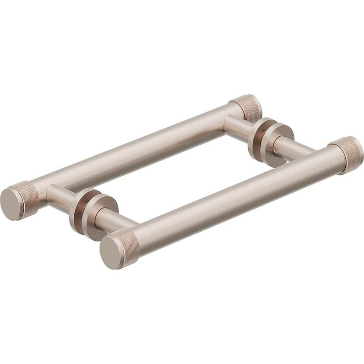 California Faucets Double Shower Towel Bars / Door Handles Knurled