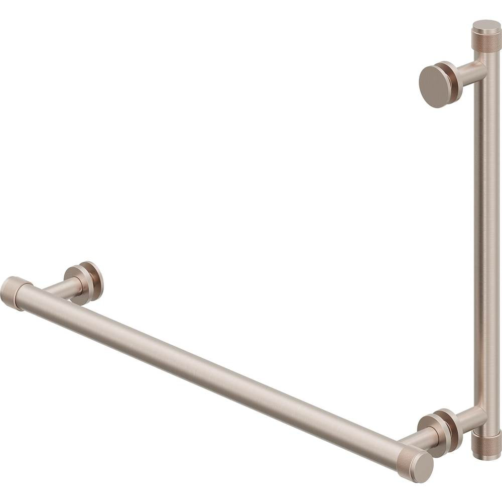 California Faucets 18" Towel Bar and Shower Door Handle Knurled