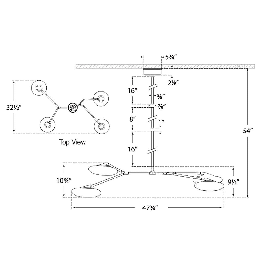Visual Comfort Signature Brindille Chandelier