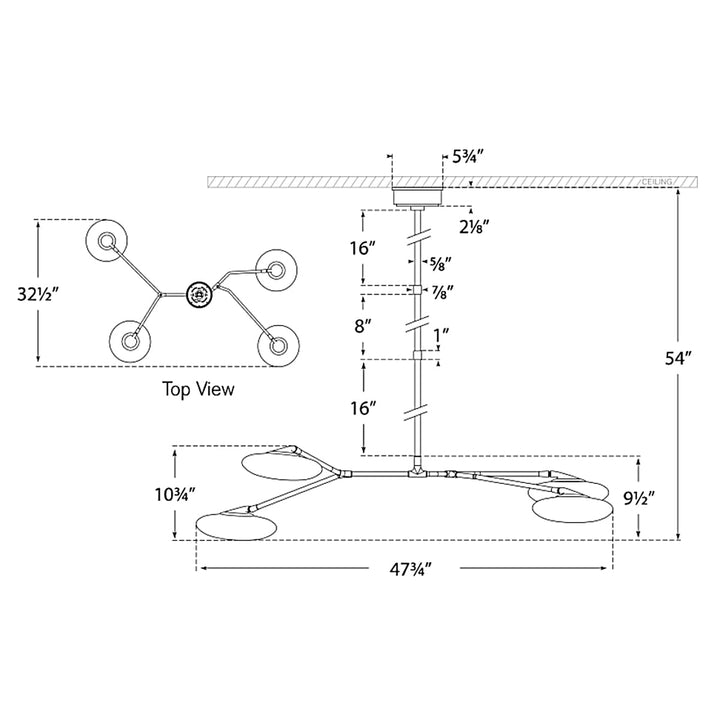 Visual Comfort Signature Brindille Chandelier