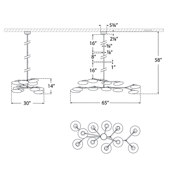 Visual Comfort Signature Brindille Two Tier Chandelier
