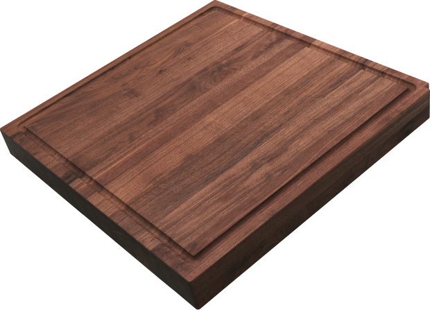The Galley Upper Tier 2" thick Corner Chef's Block with Juice Groove