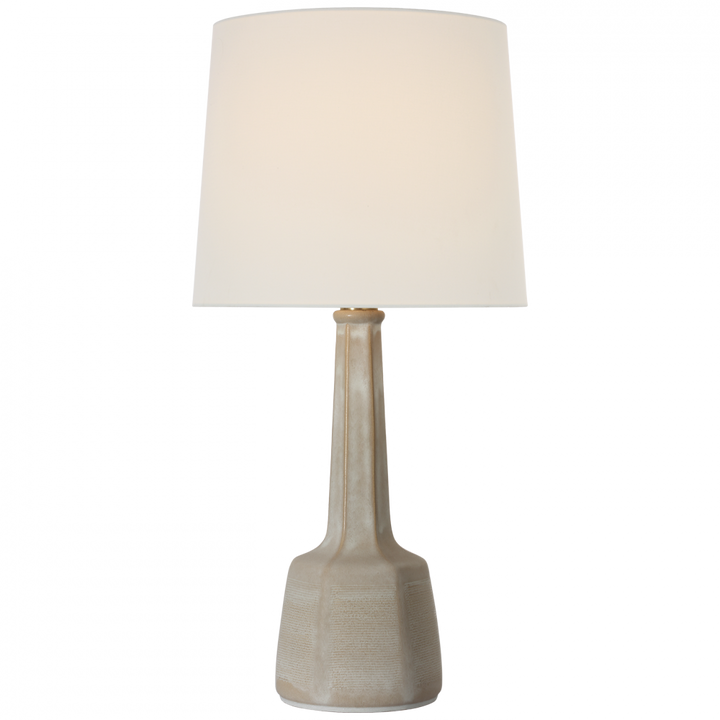 Visual Comfort Signature Lerio Table Lamp in Dusted Stone
